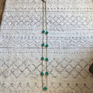 LC Lauren Conrad Silver Necklace with Turquoise Accents